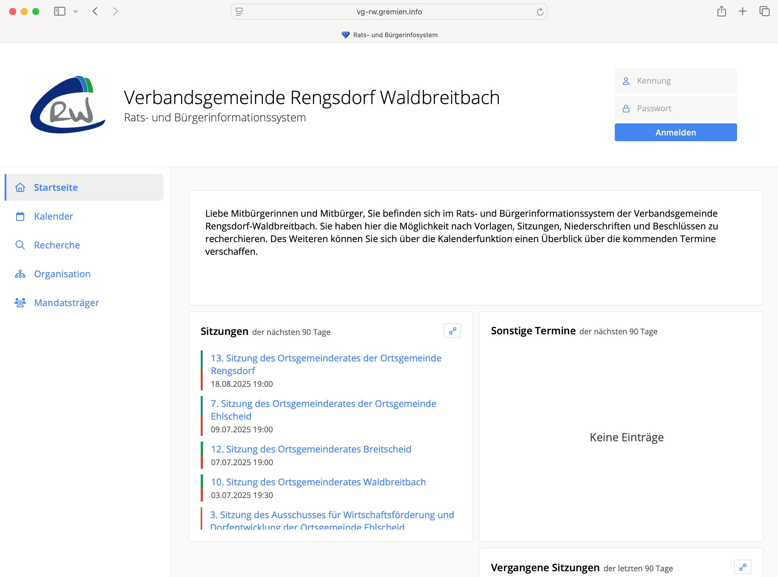 Rats- und Bürgerinformationssystem